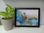 "THE HARE'S TURTLE" 9"H x 12"W colored pencil on paper