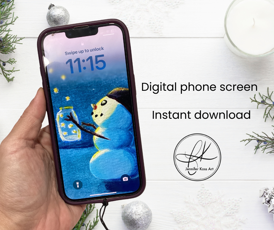Star Catcher - Digital Phone Wallpaper - INSTANT DOWNLOAD