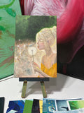 "Make A Wish" Original Acrylic Painting 4"W x 6"H