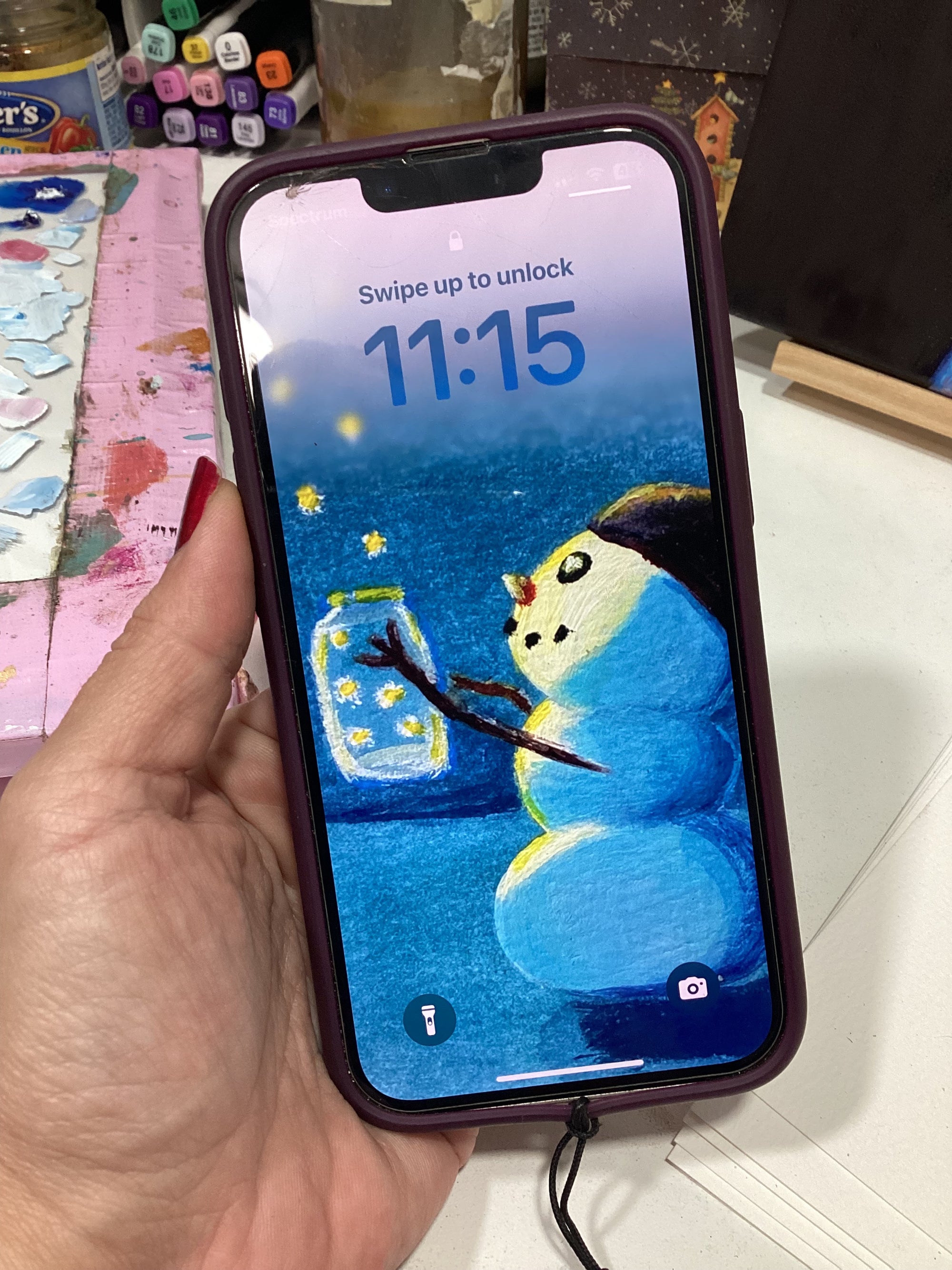 Star Catcher - Digital Phone Wallpaper - INSTANT DOWNLOAD