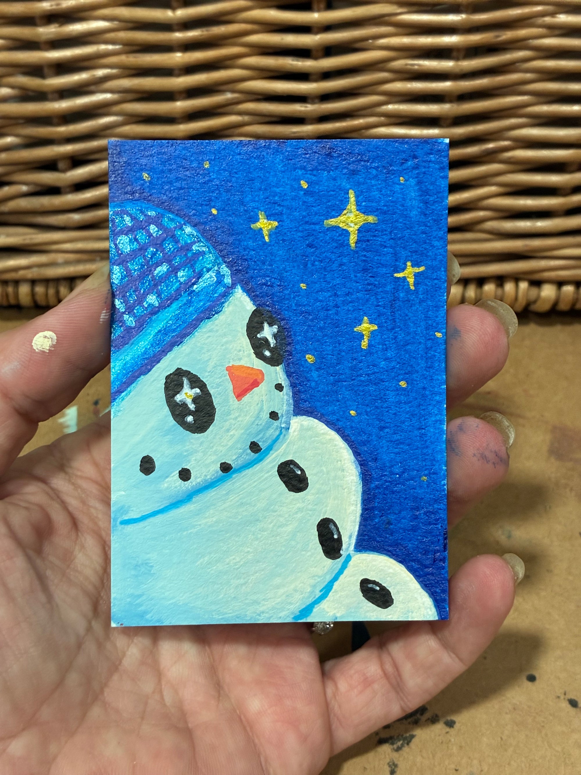 Winter's Breath - Miniature Fine Art 2.5" x 3.5"