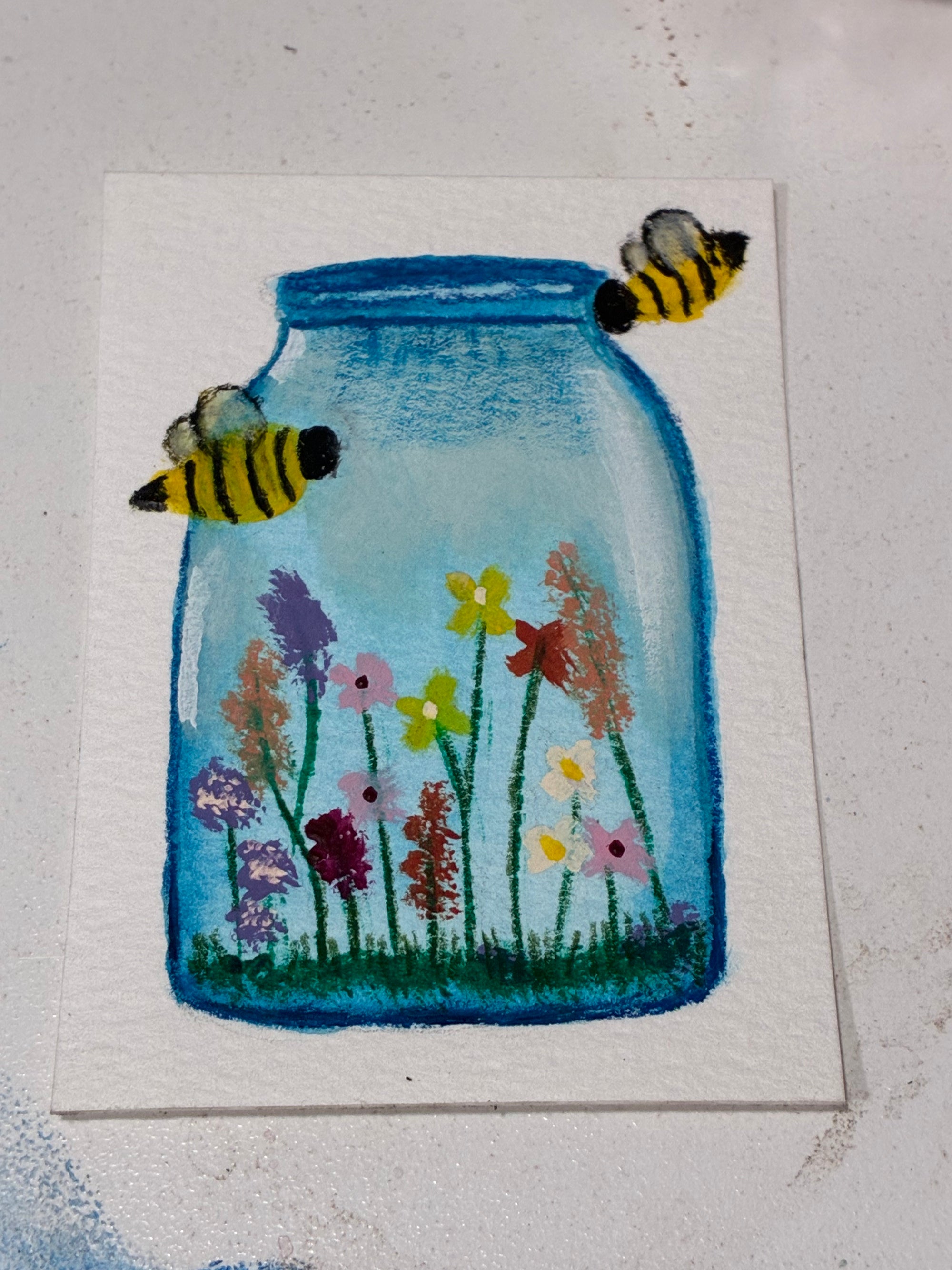 Quiet Bloom - Miniature Fine Art 2.5x3.5"