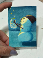 Star Catcher - Miniature Fine Art 2.5"x3.5"