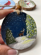 Starlight On The Winter Pines | Holiday Ornament