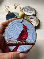 Stillness Touched By Red | Holiday Ornament