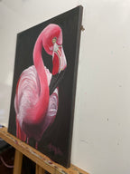 "Pretty in Pink" Original oil painting 20"H x 16"W