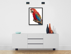 "HEIDI'S MACAW" 9"W x 12"H colored pencil on paper