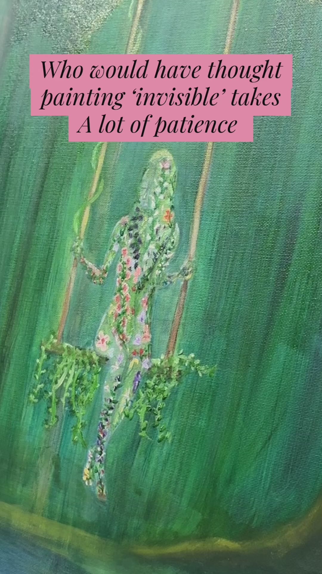 "Silent Bloom" Original oil painting 16"H x 20"W - PRE SELL