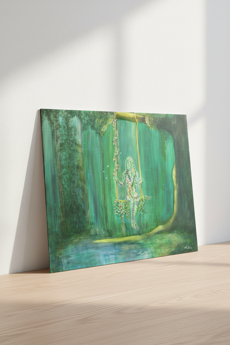 Silent Bloom Art Print - Wall Mockup